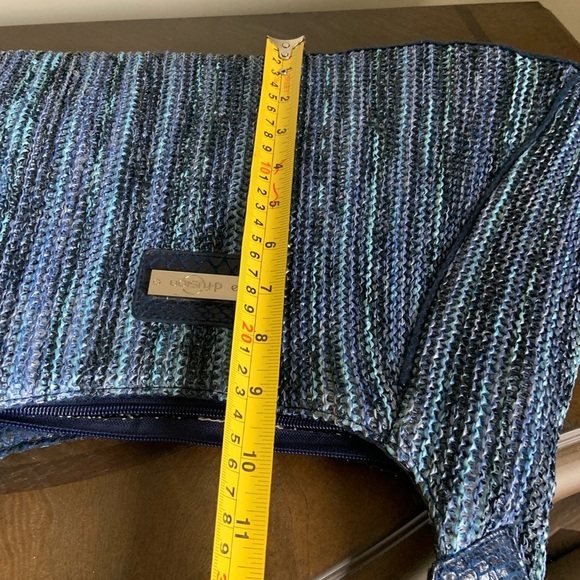 D’Fusion Blue Textured Shoulder Bag - Picture 8 of 8